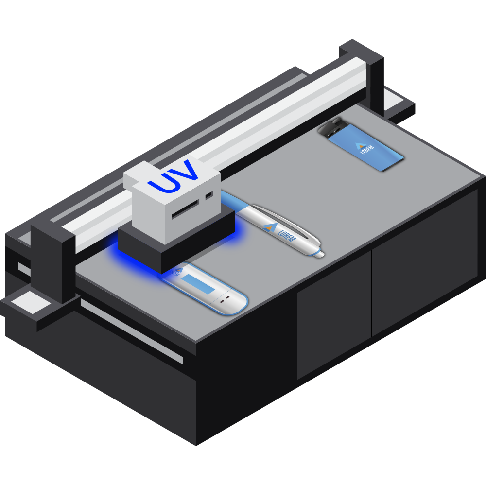 UV tlač - potlač predmetov